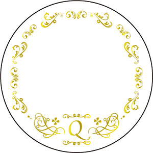 65mm缶デコカバー57/イニシャルQ