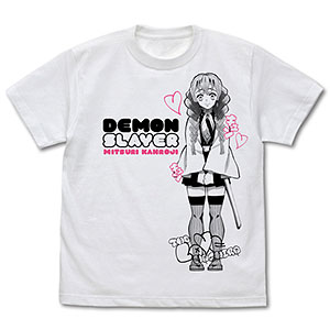 鬼滅の刃 恋柱 甘露寺蜜璃 Tシャツ/WHITE-M
