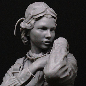 1/10 WWII 露/ソ 赤色空軍 女性パイロット 「夜の魔女」胸像