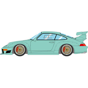 1/43 ポルシェ 911(993) GT2 EVO 1996 ホワイト[メイクアップ
