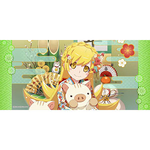 〈物語〉シリーズ ぷくぷく 忍野忍 (謹賀新年) ミニ手ぬぐい