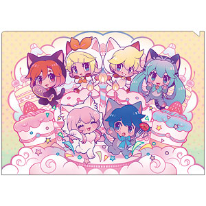 初音ミクシリーズ クリアファイル 朝顔みのる キャットパーティー