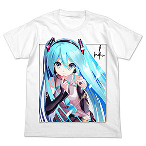 初音ミク フルカラーTシャツ takeponVer./WHITE-M