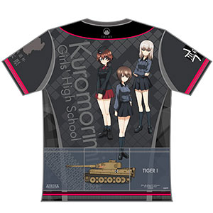 ガールズ＆パンツァー 最終章 ツーリングTシャツ 黒森峰女学園Ver. (XL)