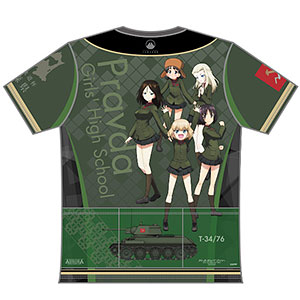 ガールズ＆パンツァー 最終章 ツーリングTシャツ プラウダ高校Ver. (L)