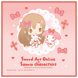 ソードアート・オンライン×サンリオキャラクターズ ミニタオル アスナ×マイメロディ
