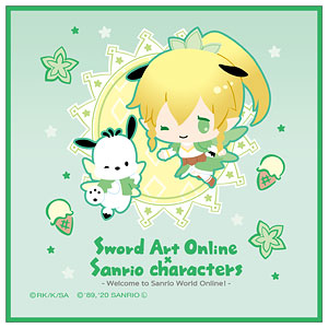 ソードアート・オンライン×サンリオキャラクターズ ミニタオル リーファ×ポチャッコ