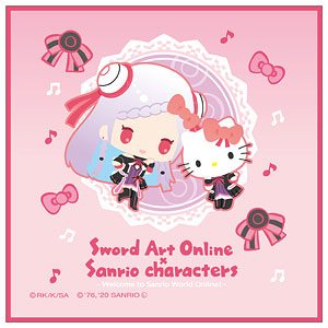 ソードアート・オンライン×サンリオキャラクターズ ミニタオル ユナ×ハローキティ