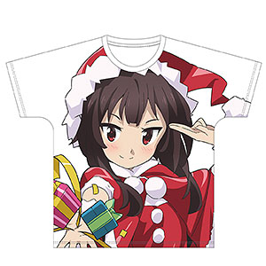 この素晴らしい世界に祝福を！紅伝説 描き下ろしイラスト めぐみん サンタver. フルグラフィックTシャツ XL