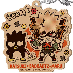僕のヒーローアカデミア×サンリオキャラクターズ アクリルキーホルダー 爆豪勝己×バッドばつ丸
