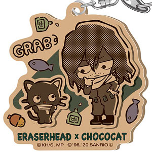 僕のヒーローアカデミア×サンリオキャラクターズ アクリルキーホルダー イレイザーヘッド×チョコキャット