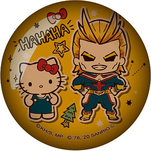 僕のヒーローアカデミア×サンリオキャラクターズ ガラスマグネット オールマイト×ハローキティ