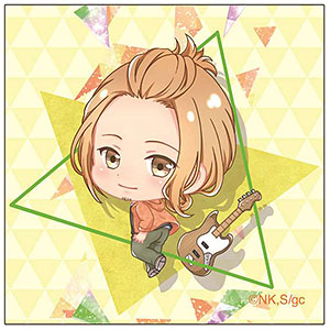 ギヴン ぽぷきゃら スクエア缶バッジ 上ノ山立夏[GRANUP]《在庫切れ》