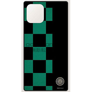 新品★鬼滅の刃【伊黒小芭内】スクエアガラスケース 鬼滅の刃 iPhone 11Pro 対応スクエアガラスケース 伊黒小芭内