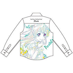 BanG Dream！ ガールズバンドパーティ！ 白鷺千聖 Ani-Art フルグラフィックカジュアルシャツ ユニセックス S