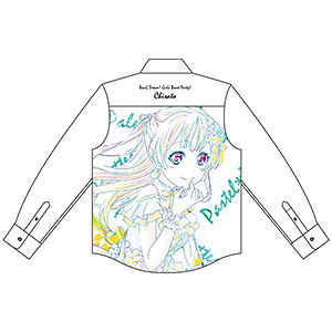 BanG Dream！ ガールズバンドパーティ！ 白鷺千聖 Ani-Art フルグラフィックカジュアルシャツ ユニセックス XL