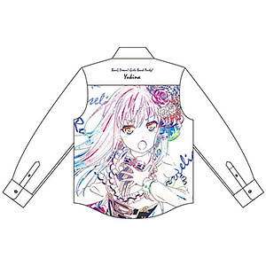 BanG Dream！ ガールズバンドパーティ！ 湊友希那 Ani-Art フルグラフィックカジュアルシャツ ユニセックス XL