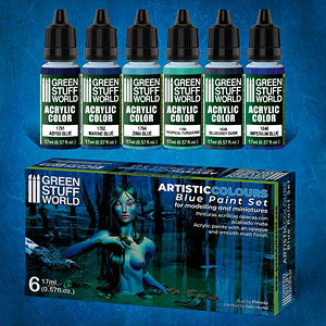 ブルー系塗料6本セット