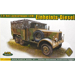 1/72 独・アインハイツディーゼルLKW 6輪駆動カーゴトラック プラモデル