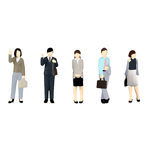 1/80超ミニフィギュア8 エキスパートな会社員セット2