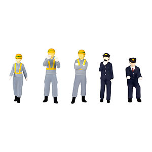 1/80超ミニフィギュア10 エキスパートな鉄道員セット2