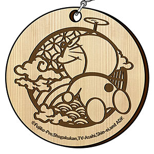 ドラえもん 切り絵シリーズ 木彫根付 ドラえもんD タケコプター