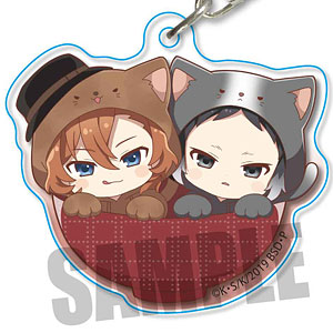 ねこまんまアクリルキーホルダー 文豪ストレイドッグス 芥川＆中原