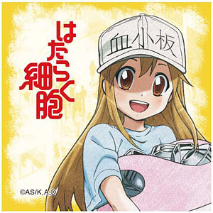 はたらく細胞 スクエア缶バッジ マクロファージ[GRANUP]《在庫切れ》