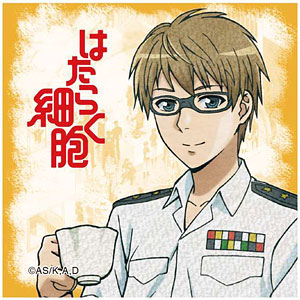はたらく細胞 スクエア缶バッジ マクロファージ[GRANUP]《在庫切れ》