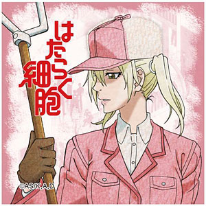 はたらく細胞 スクエア缶バッジ マクロファージ[GRANUP]《在庫切れ》