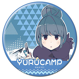 ゆるキャン△ 缶バッジ デザイン08(各務原なでしこ＆志摩リン/A)（再販