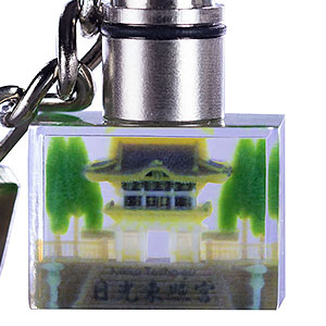 フルカラー3Dクリスタル「清水寺」LEDライトキーホルダー アクリル樹脂