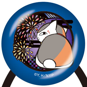 夏目友人帳 切り絵シリーズ ガラスヘアゴム ニャンコ先生H 花火