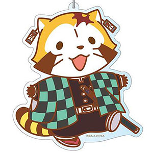 鬼滅の刃×あらいぐまラスカル デカキーホルダー 竈門炭治郎 ラスカルver.