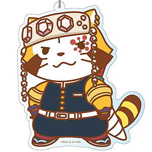 鬼滅の刃×あらいぐまラスカル デカキーホルダー 宇髄天元 ラスカルver.