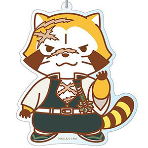 鬼滅の刃×あらいぐまラスカル デカキーホルダー 不死川実弥 ラスカルver.