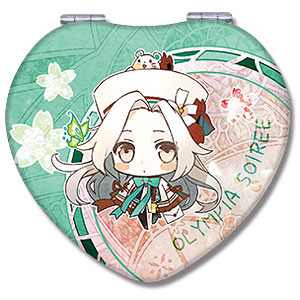 オランピアソワレ ハート型コンパクトミラー デザイン01(オランピア)