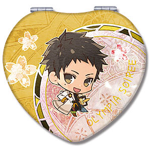 オランピアソワレ ハート型コンパクトミラー デザイン03(玄葉)