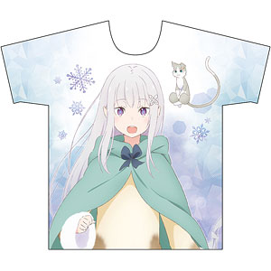 Re：ゼロから始める異世界生活 フルグラフィックTシャツ(エミリア