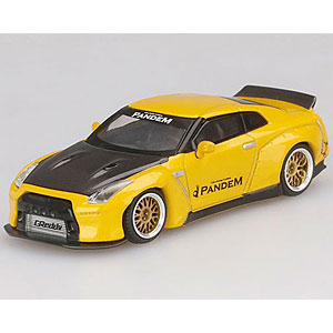 1/64 Pandem Nissan GT-R R35 ダックテイル メタリックイエロー