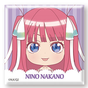 五等分の花嫁∬ スクエア缶バッジ 中野二乃