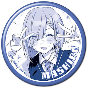 超激レア　サイン入り　雪乃森えま　缶バッジ MWコレクションバッジ S 93395 白熊さんのお仕事 工事現場