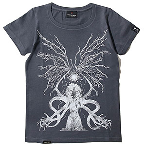 Bloodborne × TORCH TORCH/ Tシャツコレクション： 星の娘、エーブリエタース(ディープグレー) レディース Lサイズ