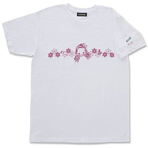 ゆるっと鬼滅の刃 モチーフ柄Tシャツ 禰豆子 L ホワイト