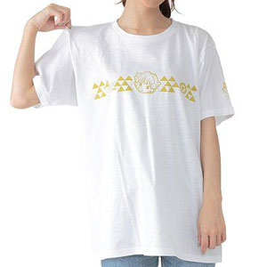 ゆるっと鬼滅の刃 モチーフ柄Tシャツ 善逸 XL ホワイト