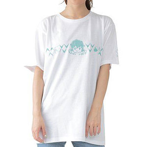 ゆるっと鬼滅の刃 モチーフ柄Tシャツ 伊之助 XL ホワイト
