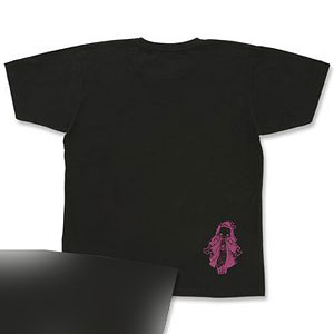 ゆるっと鬼滅の刃 モチーフ柄Tシャツ 禰豆子 L ブラック