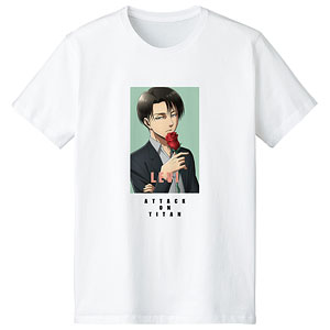 進撃の巨人 描き下ろしイラスト リヴァイ Tシャツ レディース M