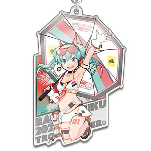 初音ミクアクリルキーホルダーレーシングミク2020ギフトLEN【A-7】