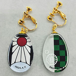 鬼滅の刃 ガラスイヤリング 竈門炭治郎